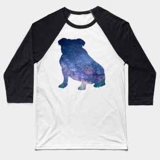 Bulldog Out of this World - Space Theme Dog Baseball T-Shirt